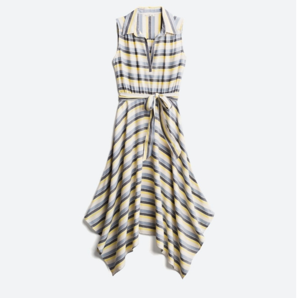 Atelier Max Ocean Striped Maxi Dress, Size XL